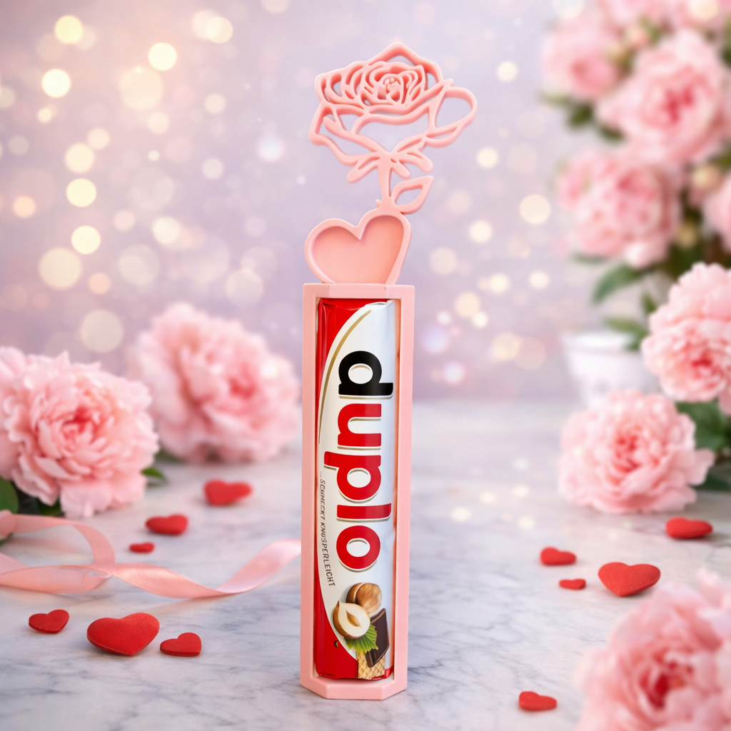 Rose trifft Schoki – Schokoladenhalter mit Rose