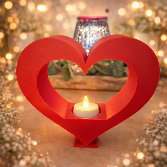 Herzlicht – romantischer LED-Teelichthalter