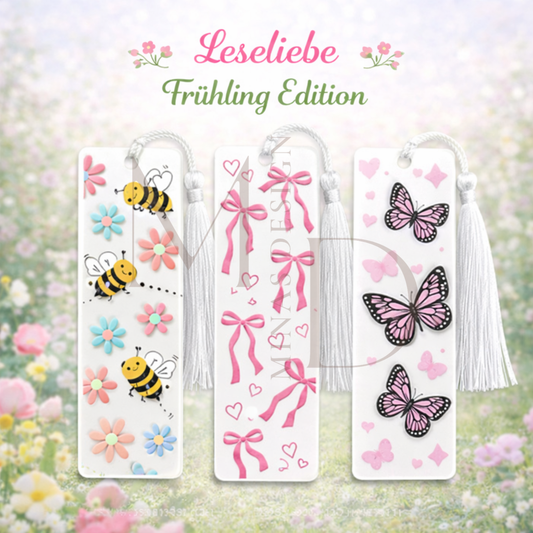 Acryl-Lesezeichen "Leseliebe Frühling Edition"