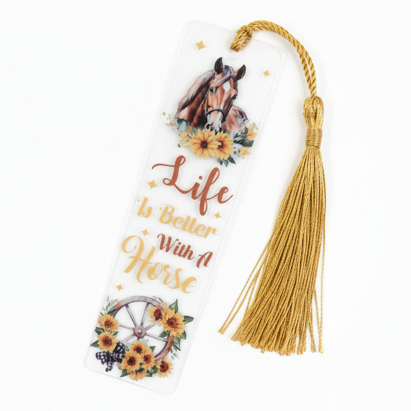 Acryl-Lesezeichen "Pferde Edition"