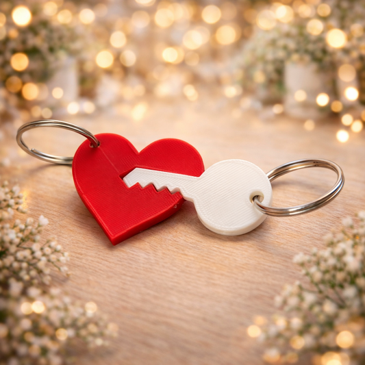 HeartLock – Herz & Schlüssel Schlüsselanhänger