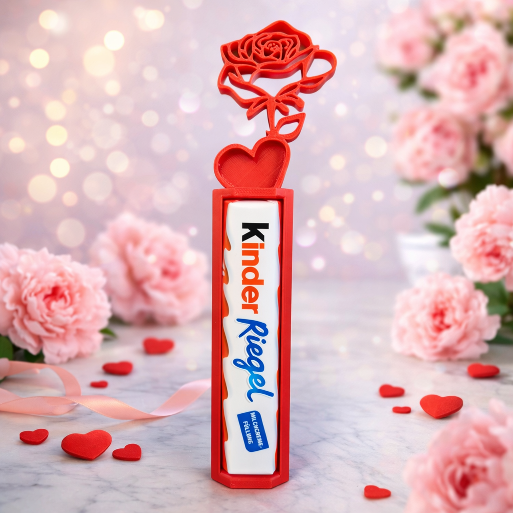 Rose trifft Schoki – Schokoladenhalter mit Rose