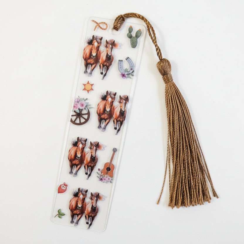 Acryl-Lesezeichen "Pferde Edition"