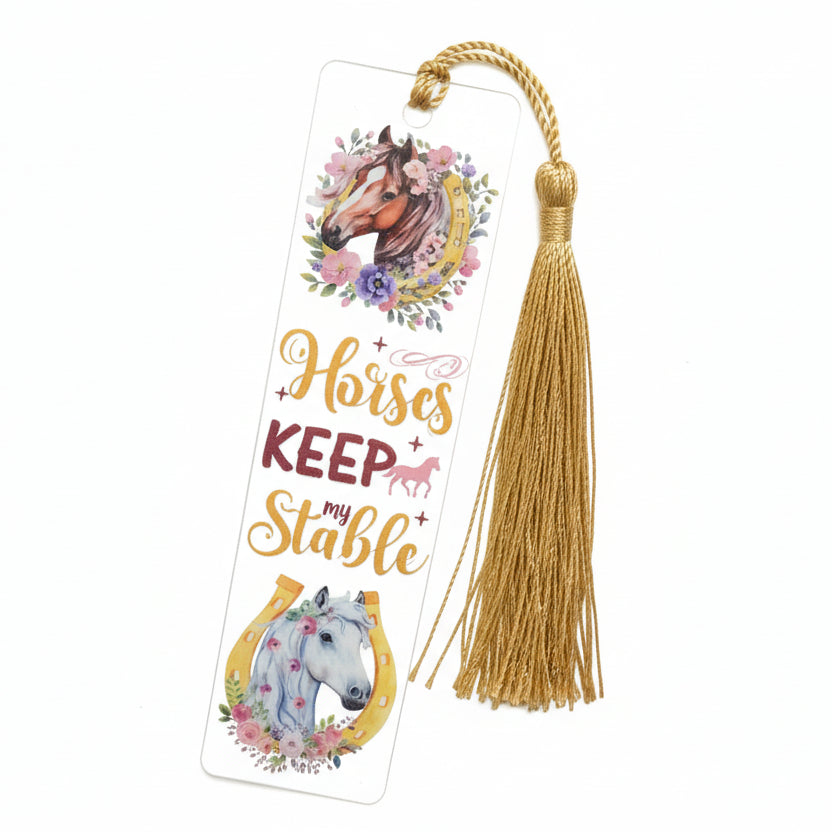 Acryl-Lesezeichen "Pferde Edition"