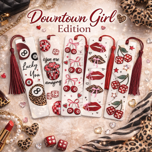 Acryl-Lesezeichen "Downtown Girl Edition"