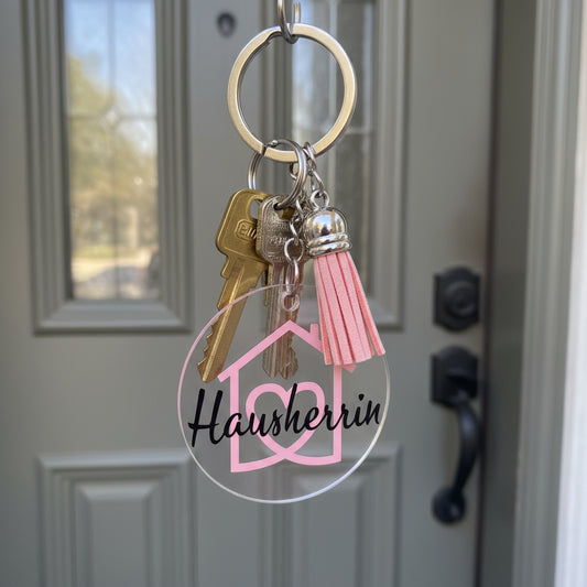 🏡 Acryl-Schlüsselanhänger „Hausherr & Hausherrin“
