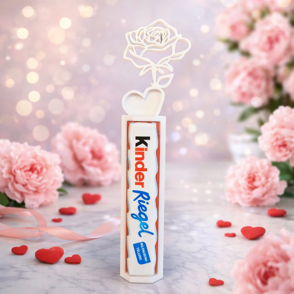 Rose trifft Schoki – Schokoladenhalter mit Rose
