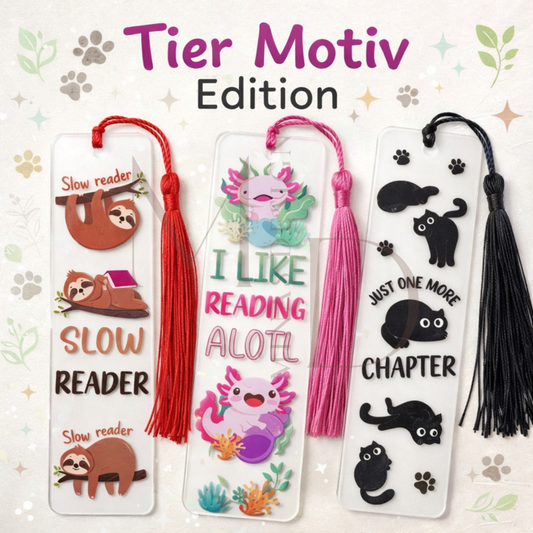 Acryl-Lesezeichen "Tier Motiv Edition"