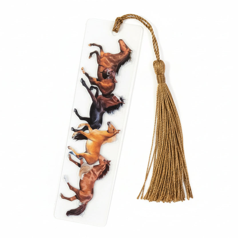 Acryl-Lesezeichen "Pferde Edition"