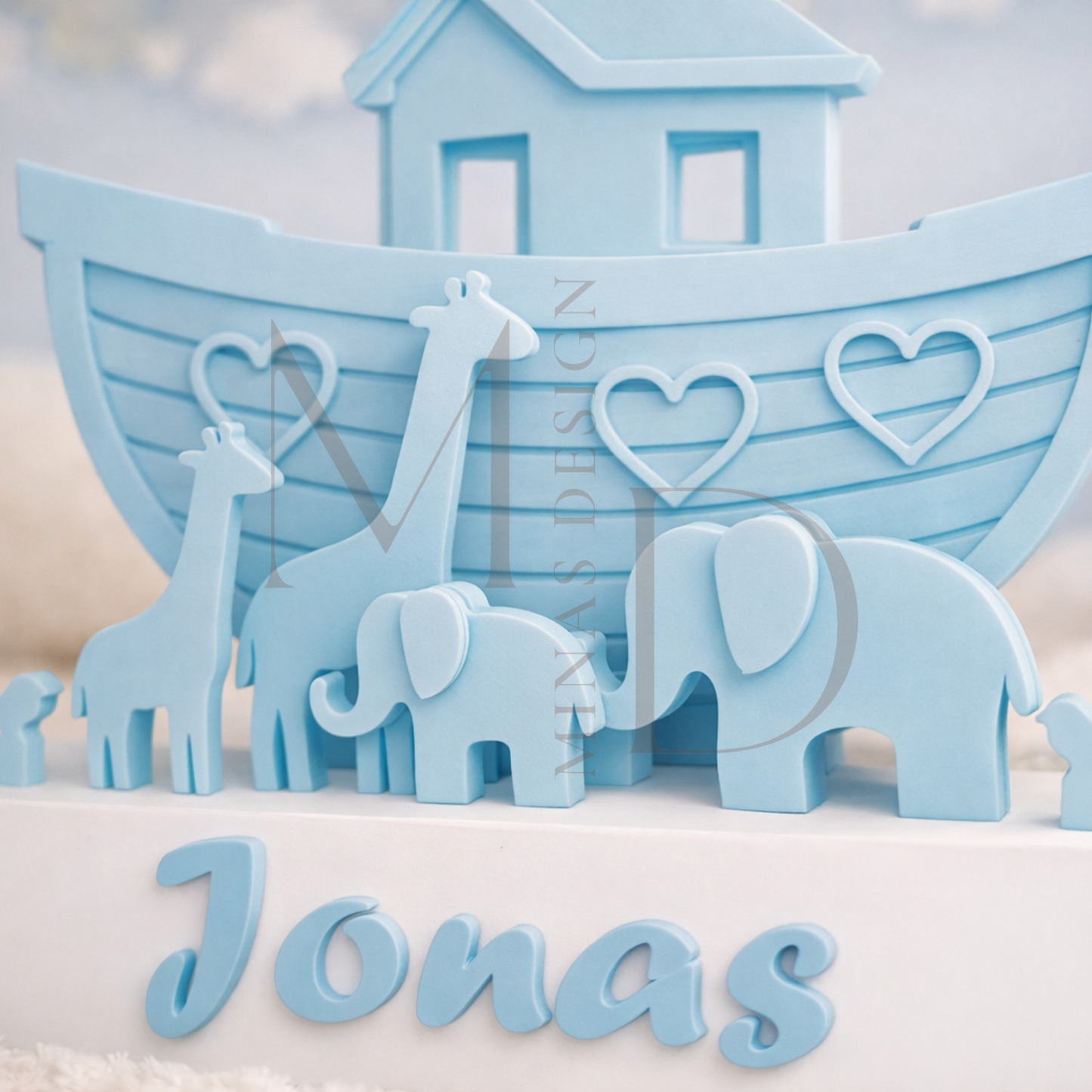 Personalisierte Arche Noah – mit Wunschname | 3D gedruckt