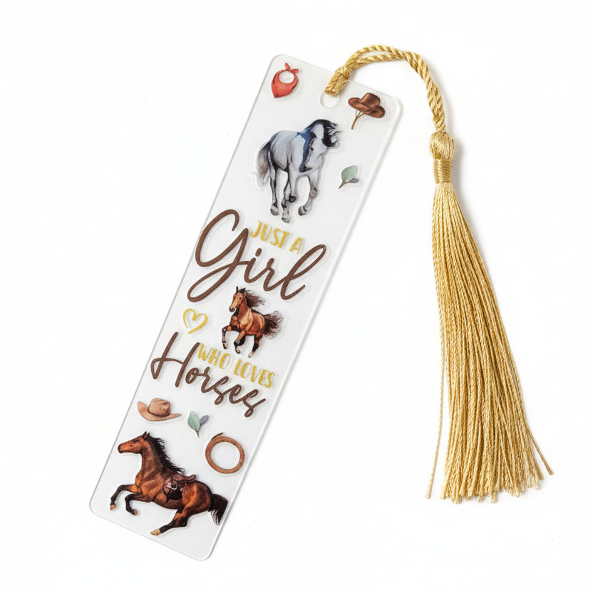 Acryl-Lesezeichen "Pferde Edition"