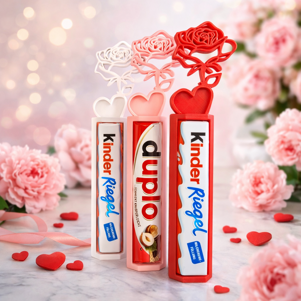 Rose trifft Schoki – Schokoladenhalter mit Rose