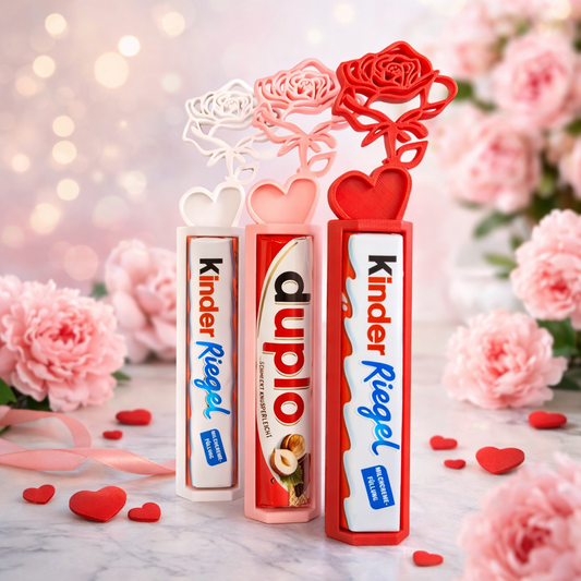 Rose trifft Schoki – Schokoladenhalter mit Rose